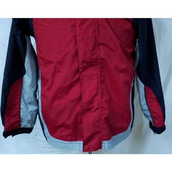 Steve and Barry's Youth Boys XL Multicolor Full Zip Snap Rain Windbreaker Jacket - Picture 3 of 11